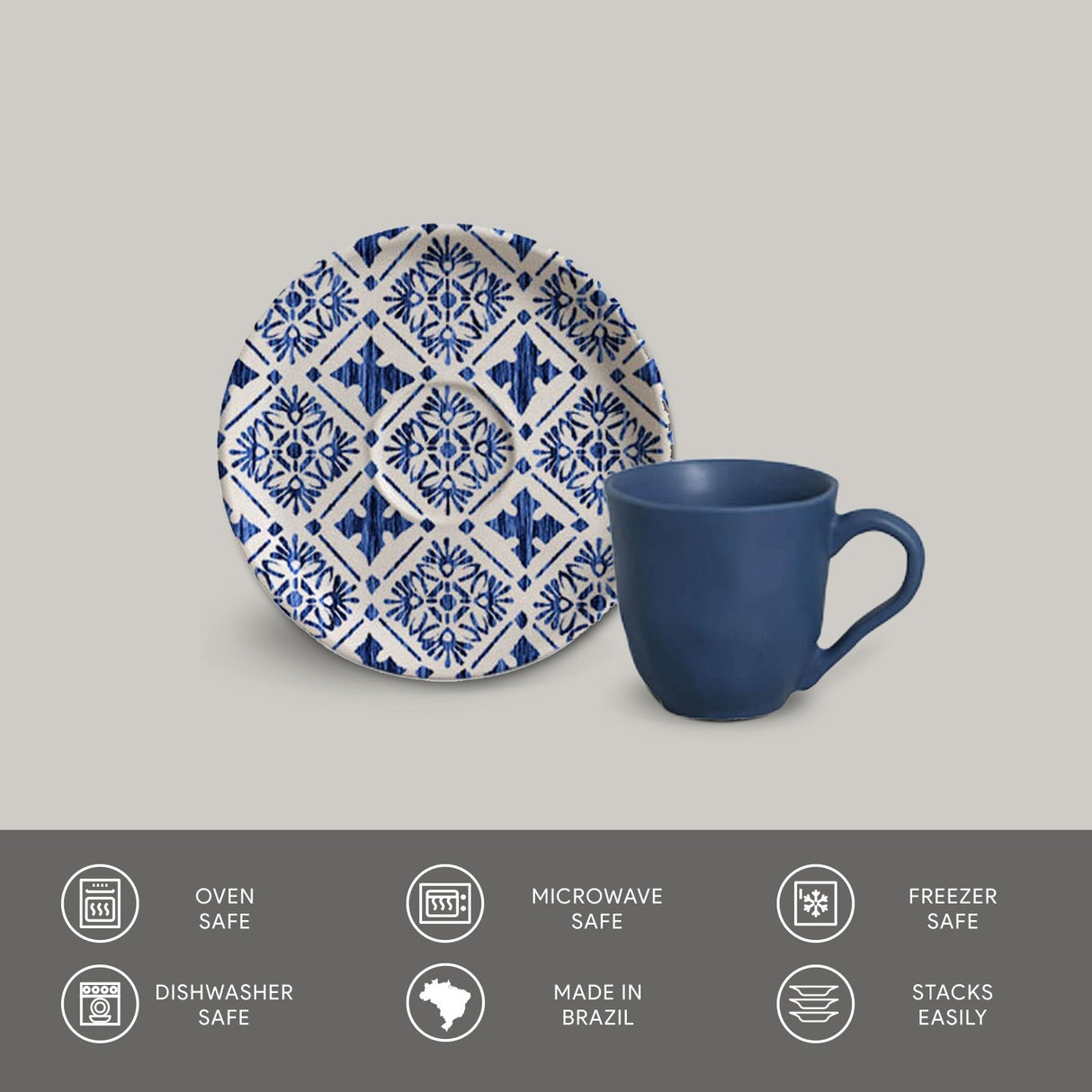Coffee Cup & Saucer Set of 6
