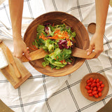 Rosa Morada Wood Salad Servers - Sumiye Co