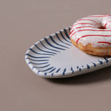 Shallow Organic Oval Platter Small Set of 4