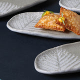 Shallow Organic Oval Platter Mini Set of 4