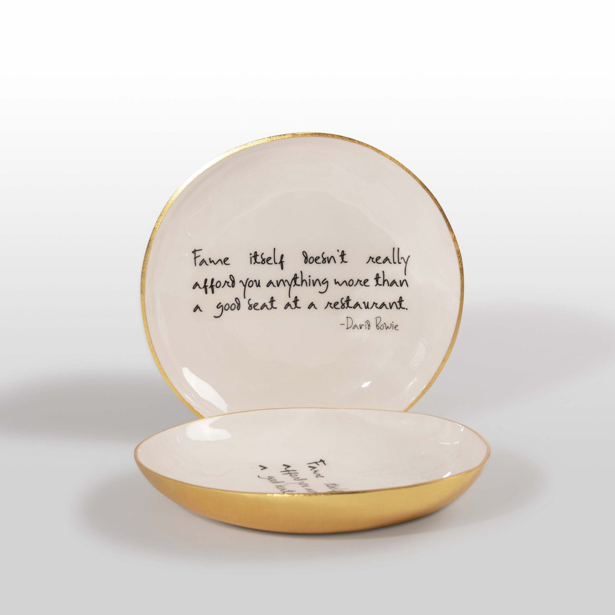 Bowl With Quote | David Bowie: “Fame Itself Doesn’t Really Afford You Anything More Than A Good Seat At A Restaurant”