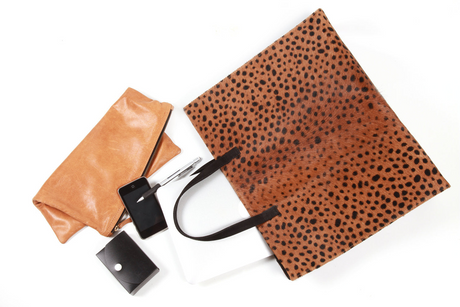 Tote-Leopard Genuine Calf Hair - Sumiye Co