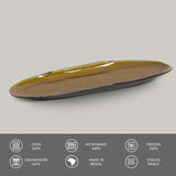 Shallow Organic Oval Platter Large Set of 4