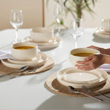 Dinnerware Set, 12 Piece Service for 4, Ceramic, Cambridge Classics