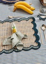 Pineapple Woven Napkin Rings (Set of 4)
