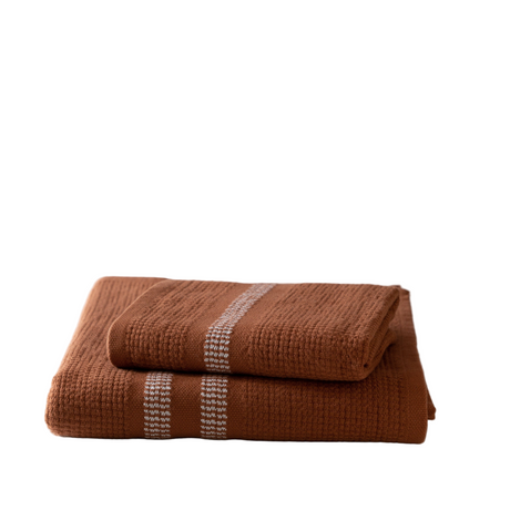 Organic Block Rib Towels