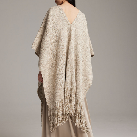 Long Marble Fringe Manta | Hand Loomed - Sumiye Co