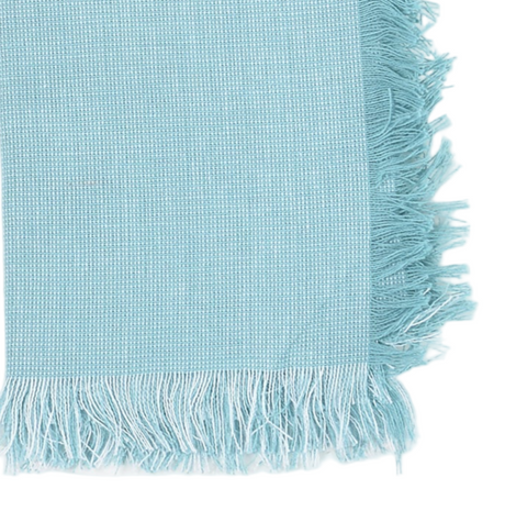 Fringe Borders Blue Napkins (Set of 4) - Sumiye Co