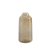 Smoke glass vase on a white background