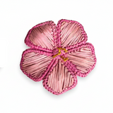 Hibiscus 3D Woven Napkin Rings (Set of 4)