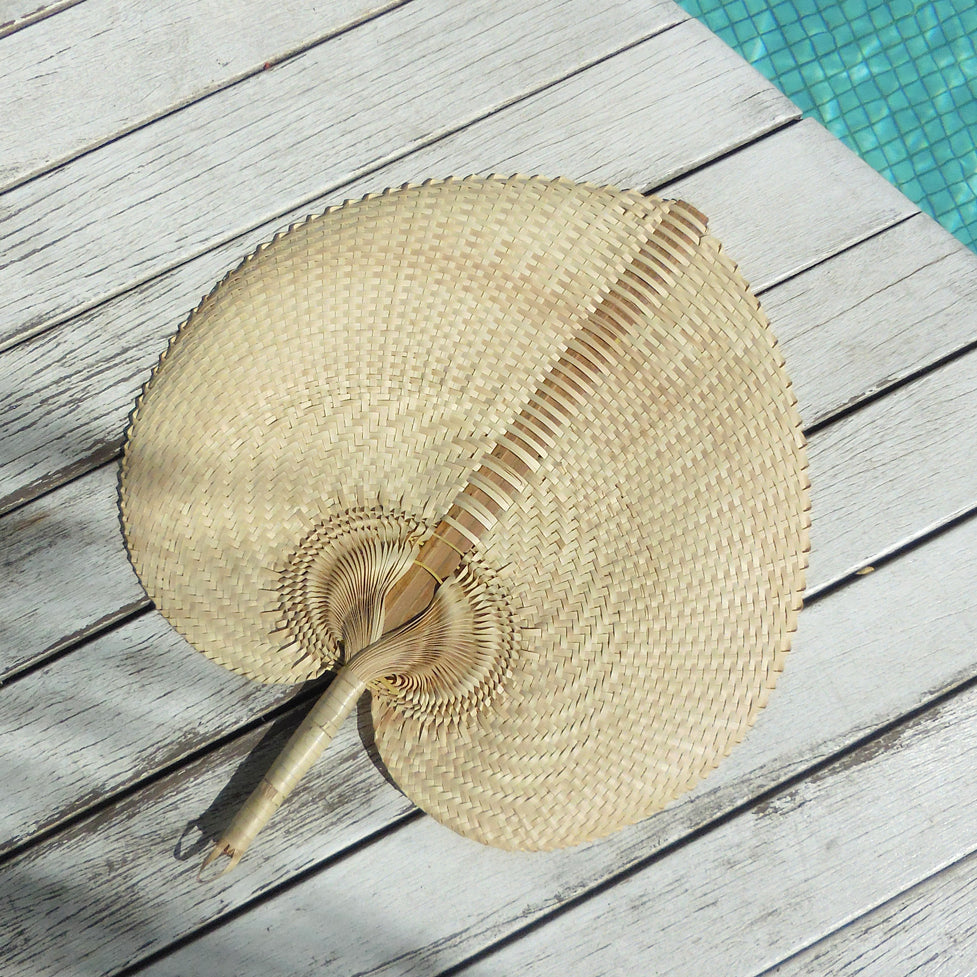 Balinese Woven Hand Fan "Ono" - Sumiye Co