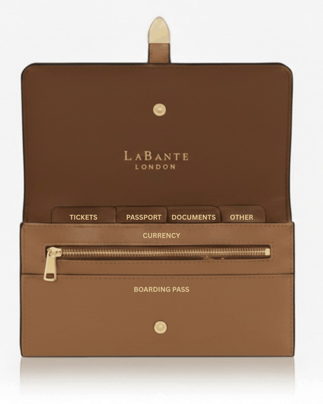 Aspen Brown Plant-Based Leather Travel Wallet ( Available for Pre-order 9th April Delivery)-2