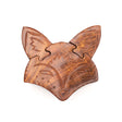 Fox Face Puzzle Box - Hand Carved Sustainable Wood by Matr Boomie - Sumiye Co