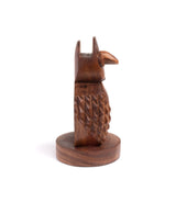Owl Eyeglass Holder Stand - Hand Carved Wood by Matr Boomie - Sumiye Co