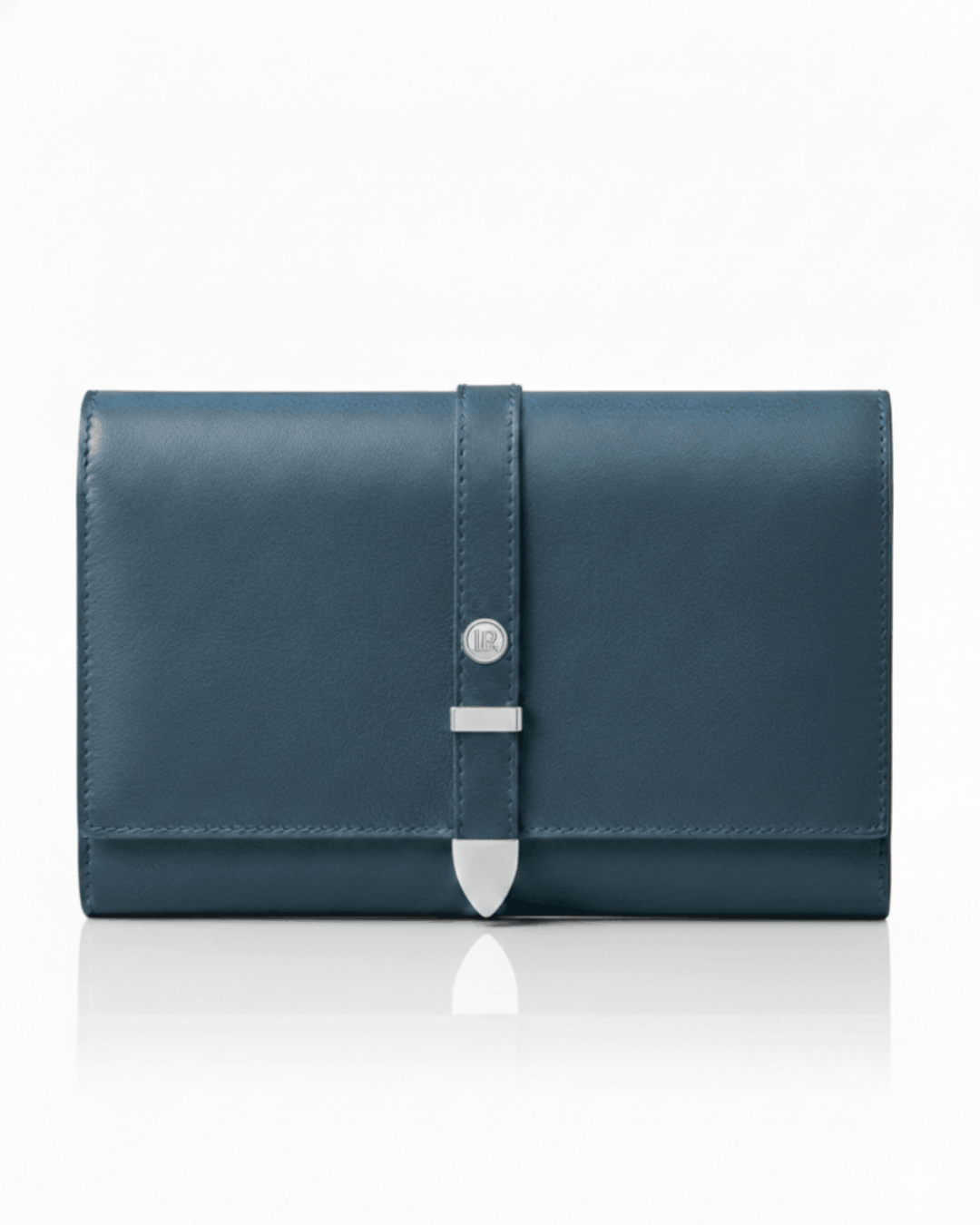 Aspen Navy Blue Plant-Based Leather Travel Wallet ( Available for Pre-order 9th April Delivery)-0