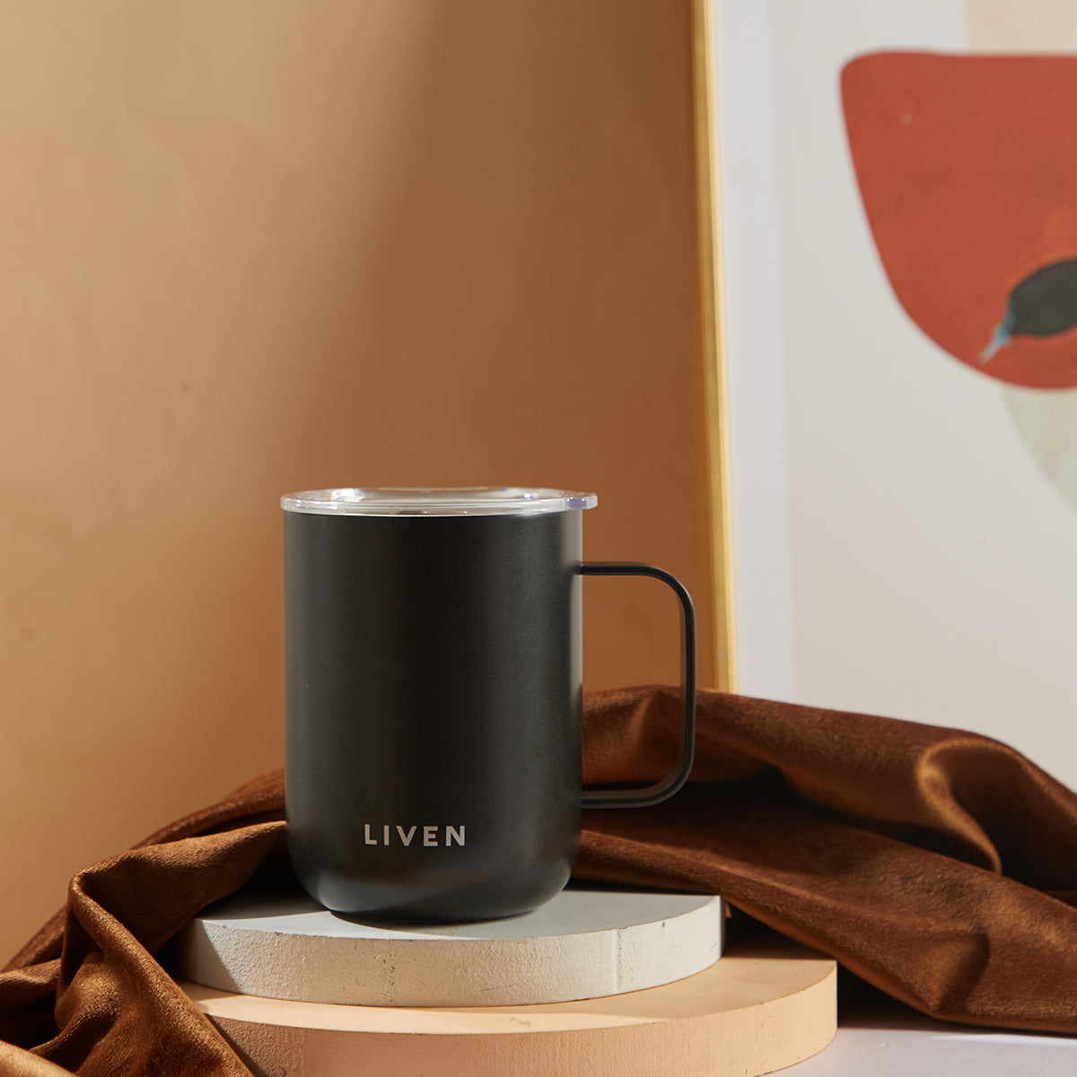Purifying Camp Mug (16 oz) | Liven Glow™ Stainless Steel -9