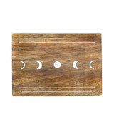 Indukala Moon Phase Jewelry Box With Tray - Wood Brass Inlay by Matr Boomie - Sumiye Co