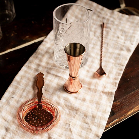 Copper & Glass Barware Set | Vintage Inspired - Sumiye Co