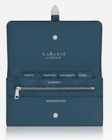 Aspen Navy Blue Plant-Based Leather Travel Wallet ( Available for Pre-order 9th April Delivery)-1