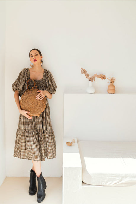 Emma Oversized Rattan Round Satchel - Sumiye Co