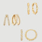 14k Gold & Diamond Twisted Huggie Hoops