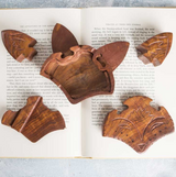 Fox Face Puzzle Box - Hand Carved Sustainable Wood - Sumiye Co