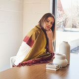 Marigold Merino Ombre Handloom Throw - Sumiye Co