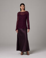 Open Mesh Boatneck Sweater - Sumiye Co
