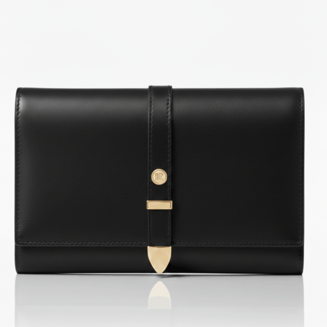 Aspen Black Plant-Based Leather Travel Wallet - Sumiye Co