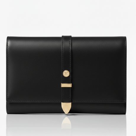 Aspen Black Plant-Based Leather Travel Wallet - Sumiye Co
