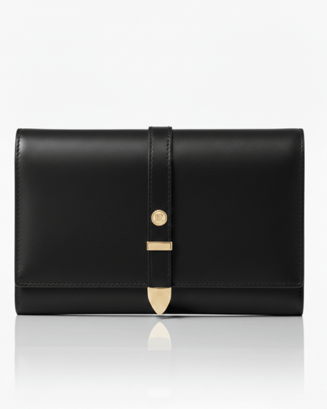 Aspen Black Plant-Based Leather Travel Wallet ( Available for Pre-order 9th April Delivery)-0