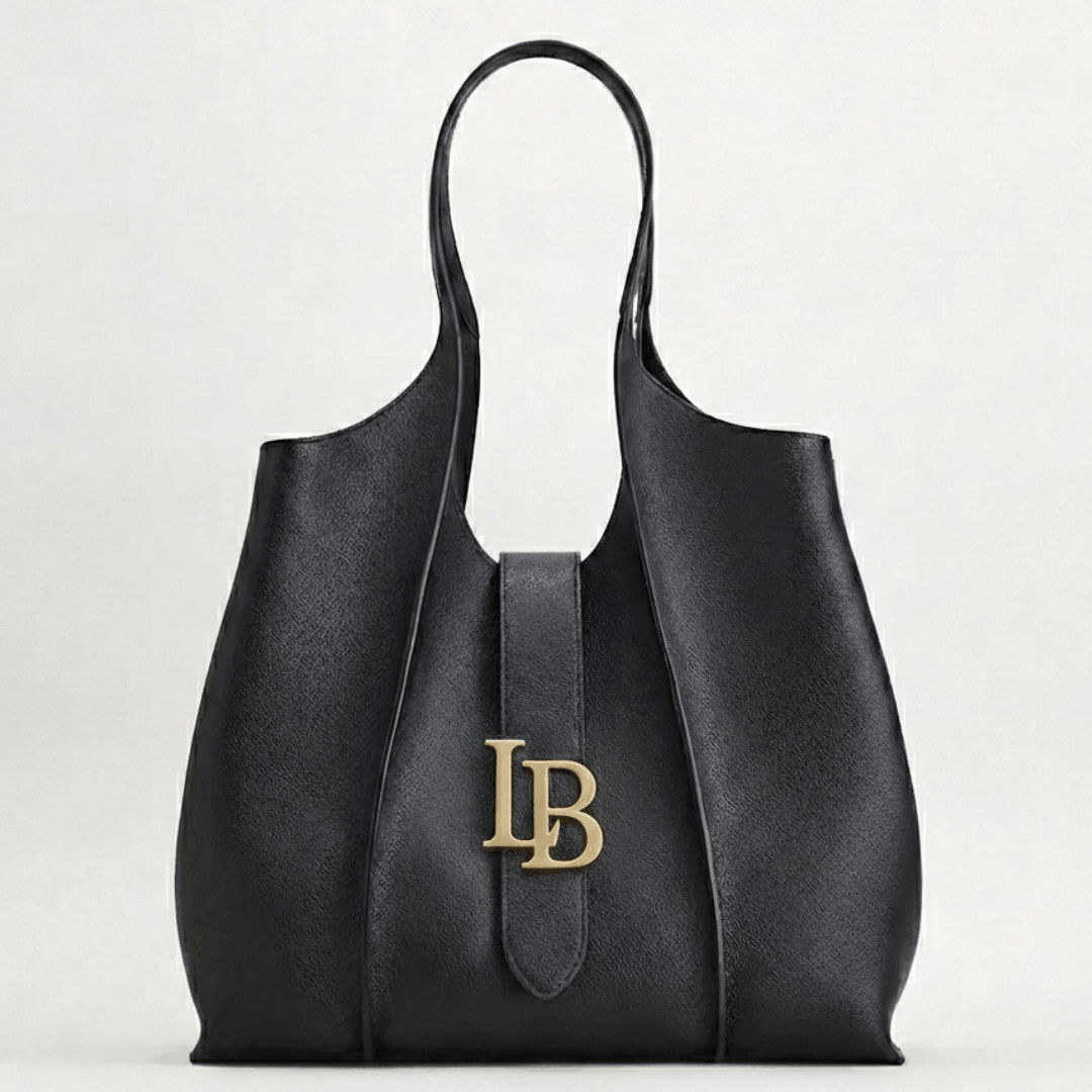 Mayfair Black Shoulder Plant Based Leather Bag - Sumiye Co