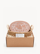 Bread Warmer & Basket - Christmas Oval-0