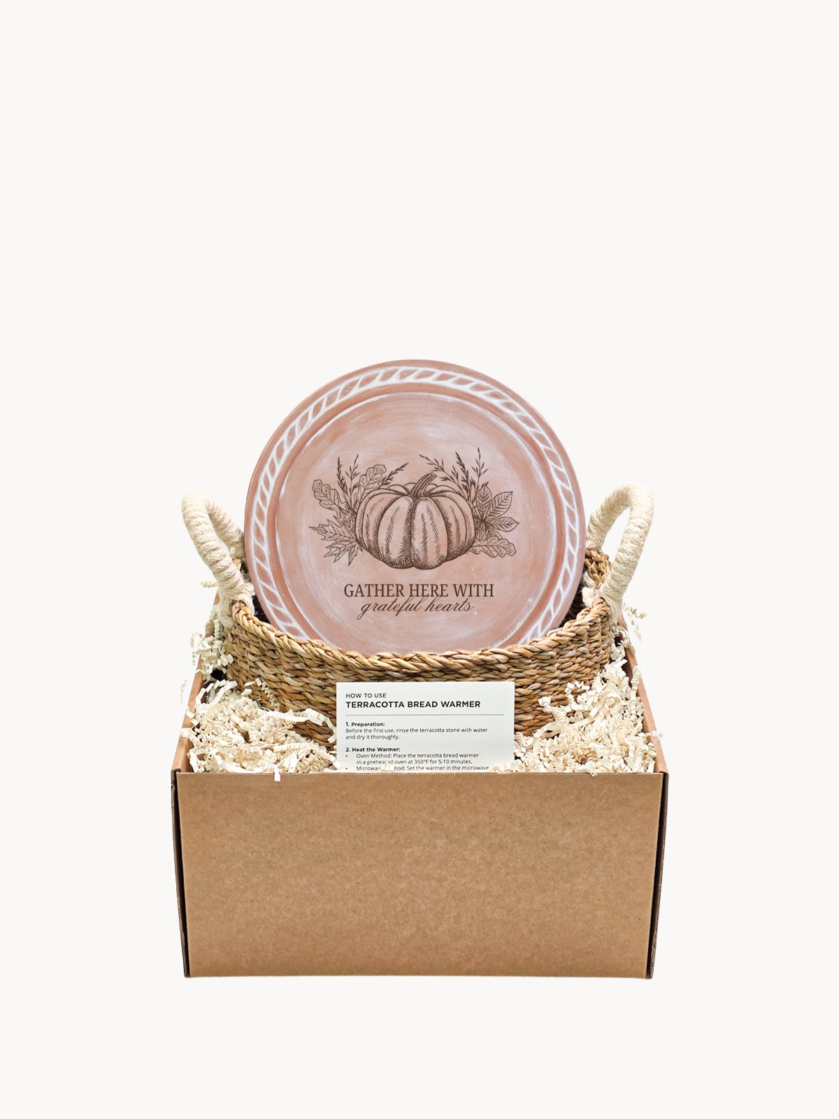 Bread Warmer & Basket - Pumpkin Round-0