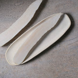 Shallow Organic Oval Platter Large Set of 4