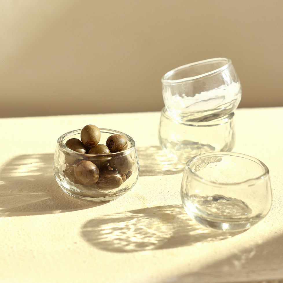 Pebbled Condiment Bowls Set of 4