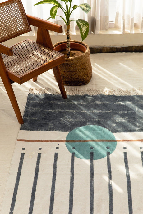 Midnight Moon Rug | Artisanal Decor - Sumiye Co