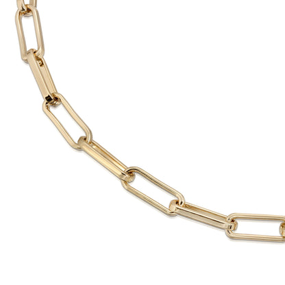 4mm Elongated Link Chain Necklace