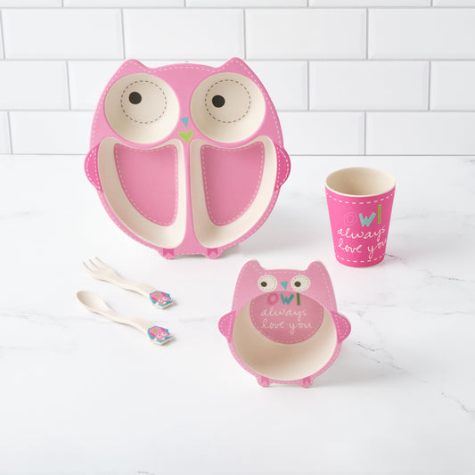 Olivia Owl | Toddler Dinnerware Set by Bamboozle Home