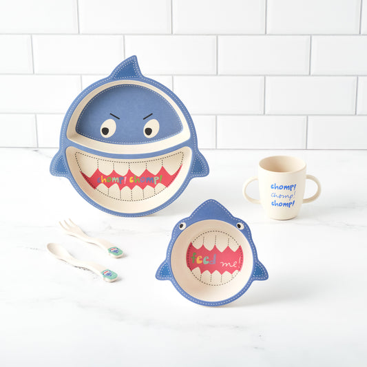 Sammy Shark | Toddler Dinnerware Set by Bamboozle Home