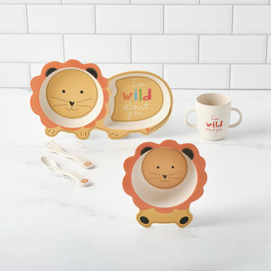 Ryan Lion | Toddler Dinnerware Set by Bamboozle Home