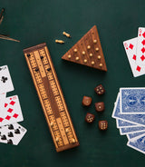 Triangle Peg Board Game - Handcrafted Wood by Matr Boomie - Sumiye Co