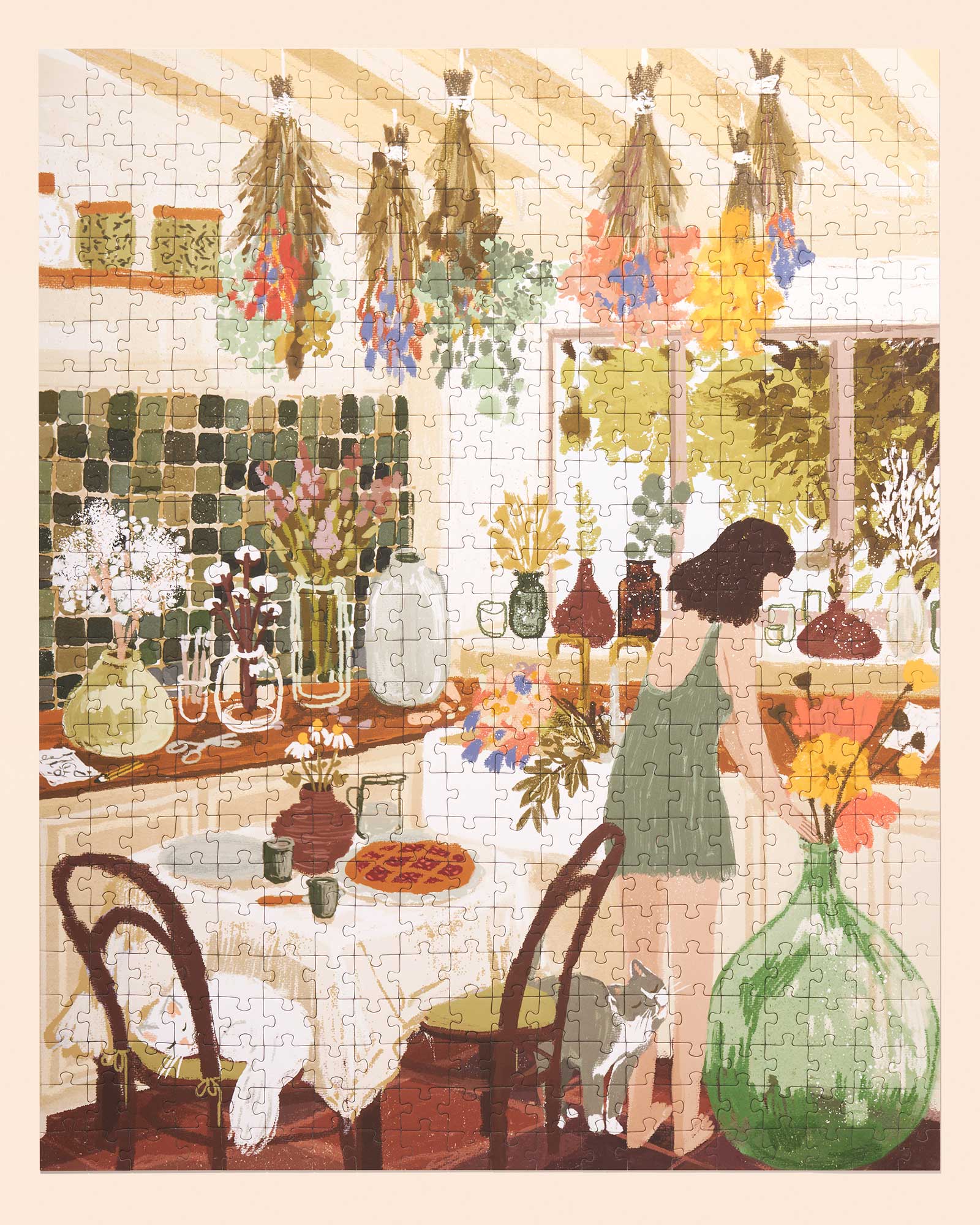Home Flowering 500 Piece Puzzle | Artist Lida Ziruffo | Sumiye Co