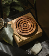 Classic Labyrinth Game -  Hand Carved Wood by Matr Boomie - Sumiye Co