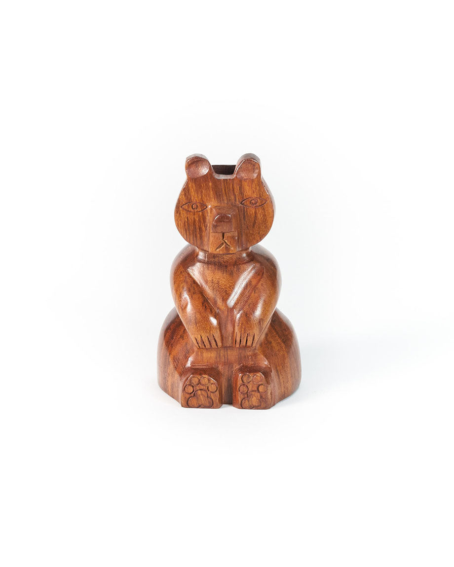 Bear Eyeglasses Holder Stand - Handcrafted Sheesham Wood by Matr Boomie - Sumiye Co