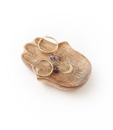 Drishti Hamsa Jewelry Tray Trinket Dish - Wood, Brass inlay by Matr Boomie - Sumiye Co