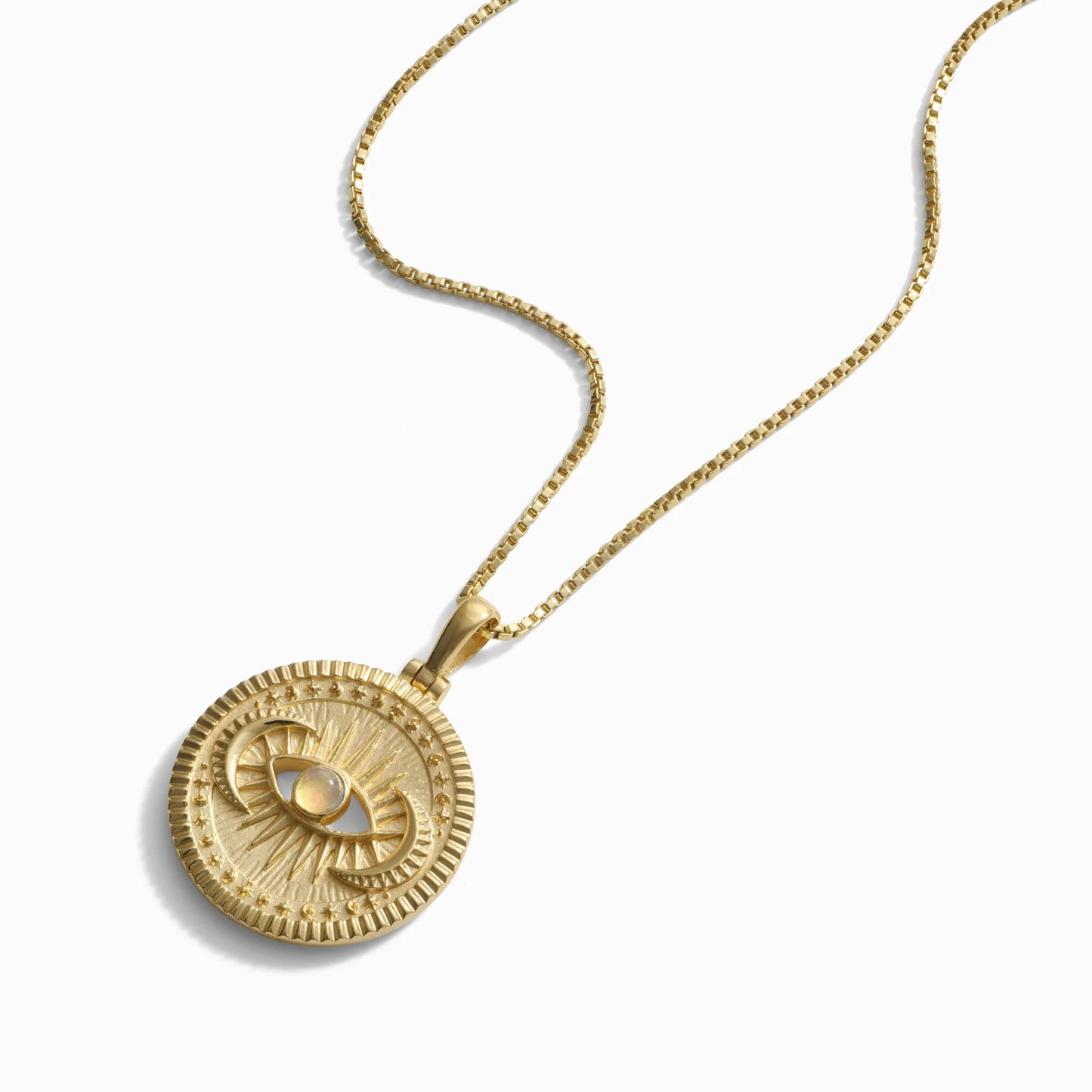 Cosmic Eye Coin Necklace by Awe Inspired