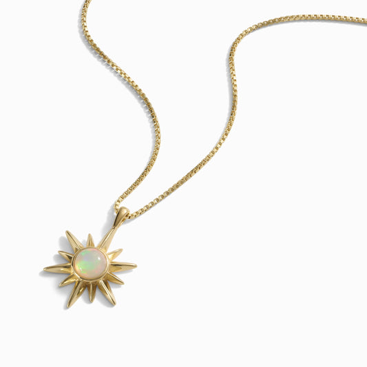 Opal Sun Necklace by Awe Inspired
