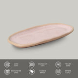 Shallow Organic Oval Platter Mini Set of 4