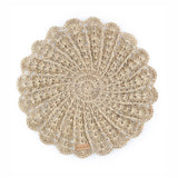 S/4  Hand Crocheted Round Placemat - Gio